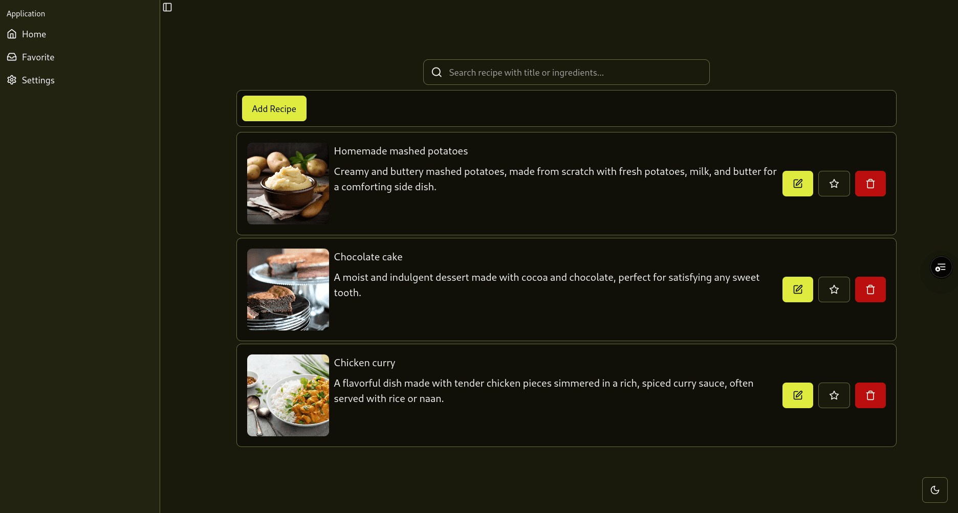 screenshot of PWA - Marmiton